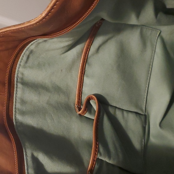 Vintage Banana Republic Slouchy Leather Bag Cognac - Picture 7 of 9